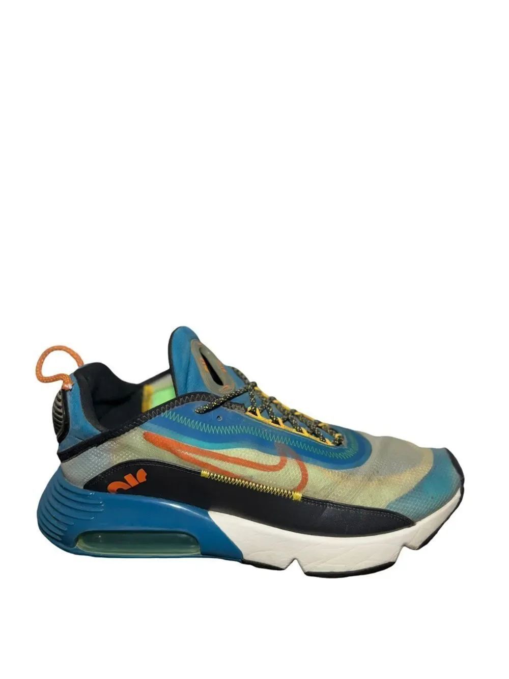 Nike Air men’s Blue & Orange Air Max-Style Sneaker size 12